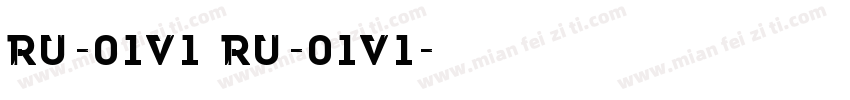 ru-01v1 ru-01v1字体转换